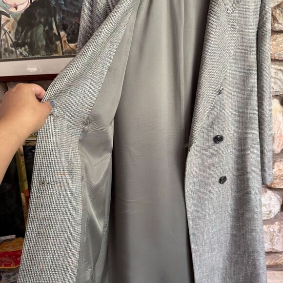 Vintage 80s Bert Newman women’s petite double breasted rainbow tweed coat - Picture 14 of 15